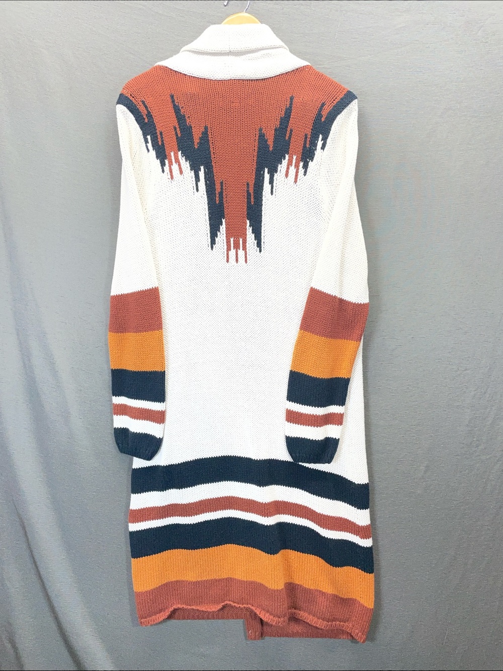Shyanne Ivory Cardigan southwestern print open front. Aztec XL - Picture 5 of 6
